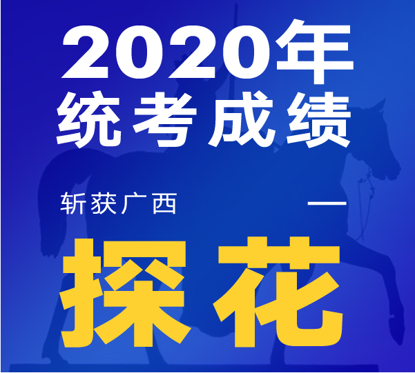 2020年斩获广西联考探花